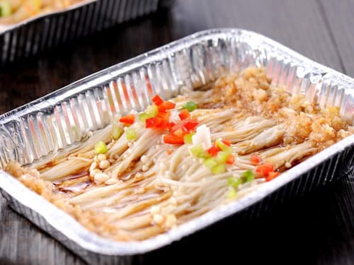 湖州锡纸烤金针菇